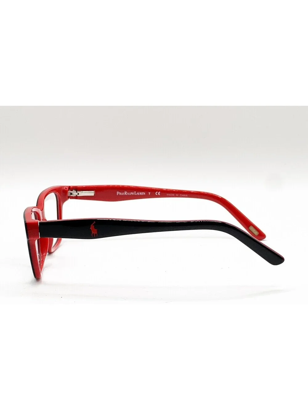 Polo Ralph Lauren 8524 1503 Black/RED Full Rim Authentic Eyeglass Frames 46-15